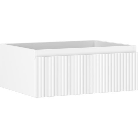Mexen Rivel Badezimmerschrank unter Waschbecken 60 cm, 1 Schublade, gerillt, weiß matt - 91A20-06023-1-BF01 (1/5)
