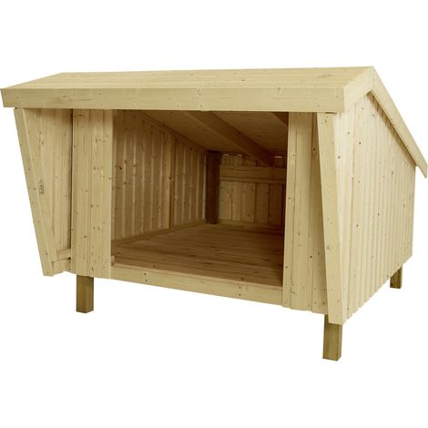 Plus Gartenhaus Shelter 225 x 291 x 170 cm natur mit Fußboden Gartenhäuser Holz (1/3)