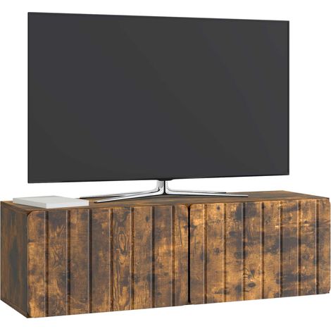 Maison Exclusive - Mobile Porta TV da Muro 98 x 31 x 30 cm Rovere Fumo (1/5)