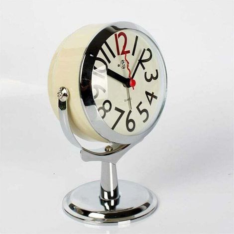 horloge murale horloge de table pour salon décor chambre salle de bains petites horloges de table réveil analogique à piles muet ne coche pas moderne simple horloge à quartz grand-père horloge (couleu (1/5)