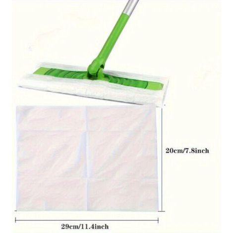Green Mobility-100 feuilles de dépoussiérage électrostatiques, recharges de balai jetables, utilisation sur surfaces sèches et humides, sans piles, idéales (1/4)