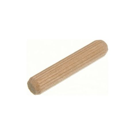 One Stop DIY Lot de 120 chevilles en bois dur cannelées M6 x 30 mm