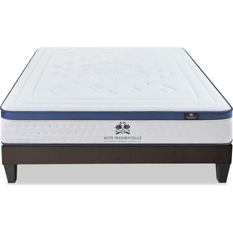 Ensemble Suite Présidentielle - Matelas mémoire de forme équilibré + Sommier - 28 cm d'épaisseur (1/5)
