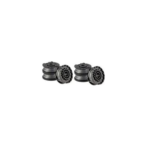 Confezione da 6 bobine di filo per decespugliatore Bosch ART 23 SL/ART 26 SL, bobina di ricambio in nylon (F016800569+F016800385), diametro: 1,65 mm, 4,9 m (1/4)