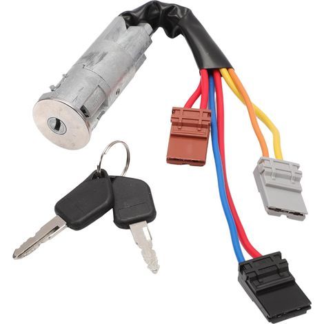 Ignition switch for Peugeot 106, 405, AX II, Saxo, ZX, with spare key, steering lock, part number 416292. (1/5)