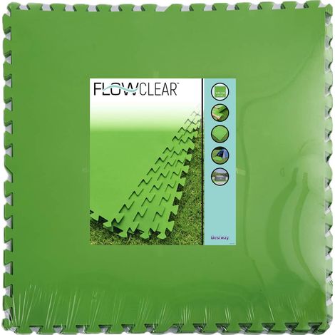 Flowclear Floor Protectors 9 pcs Green 5.47 m² Bestway