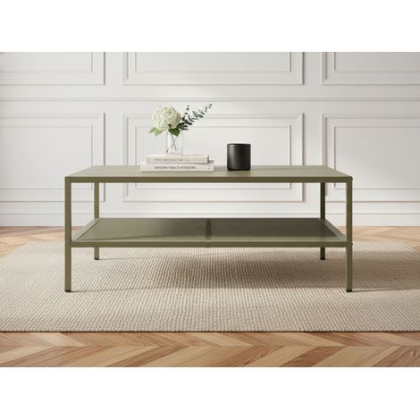 BOBOCHIC - Table basse 100 cm CLARA métal édition limitée   Vert
