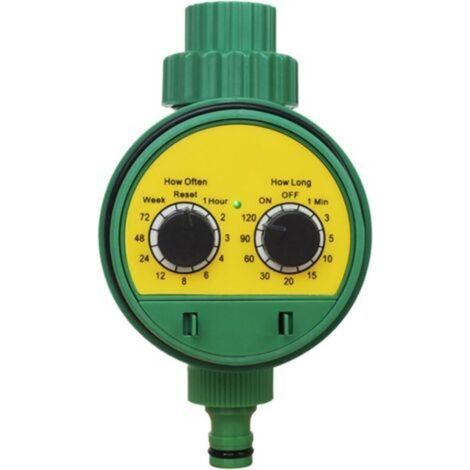 Timer per l'irrigazione da giardino, strumento di temporizzazione per l'irrigazione esterna – Timer di precisione anti-inceppamento per prato, serra, cortile, paesaggio (1/5)