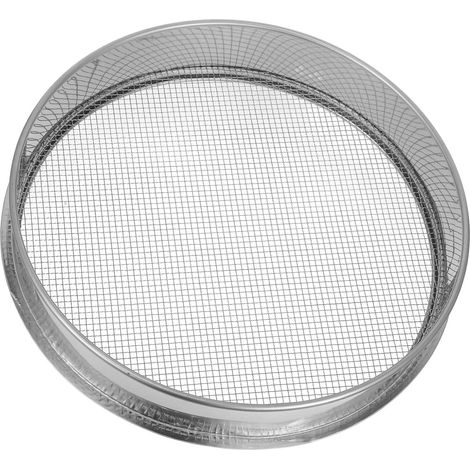 Tamis de Jardin en Acier Inoxydable 40 CM, Outil Manuel Grillage pour Séparer Particules de Sol et Rochers, Usage Potager