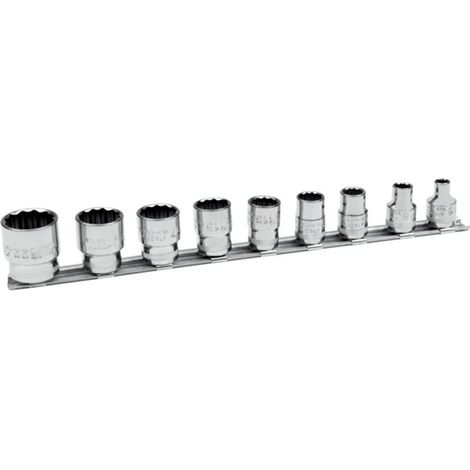 JUEGO VASOS E/REGLETA 3/8 9 PZAS - BAHCO