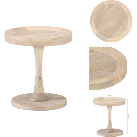 Table d'appoint Ø40x45 cm Bois de manguier massif - Table D'appoint - Tables D'appoint - Table D'appoint En Bois - Tables D'appoint En Bois (1/5)