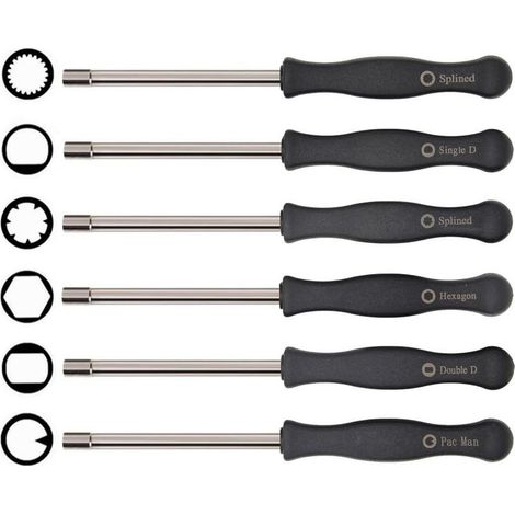 Vergaserschraubendreher-Set, 6-teiliges Einstellwerkzeug, kompatibel mit Husqvarna 125, 135, 136, 137, 141, 141, 235, 235e, 236, 236e, 240, 240e, 435, 435e und 440e McCulloch Partner Kettensägen und P (1/5)
