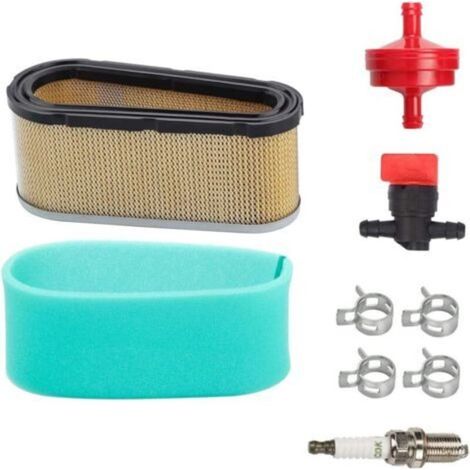 Filtre à air 272403S Pré-filtre avec filtre à carburant 394358S Vanne d'arrêt de carburant pour moteurs Briggs & Stratton 282700 691642 493909 4139 5053B 5053D 5053H 5053K 12,5-17 HP Tondeu (1/5)