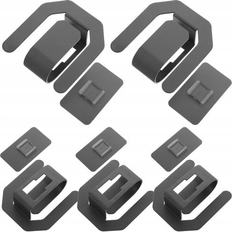 Portasciugamani da bagno monoblocco, non richiede foratura, colore grigio.