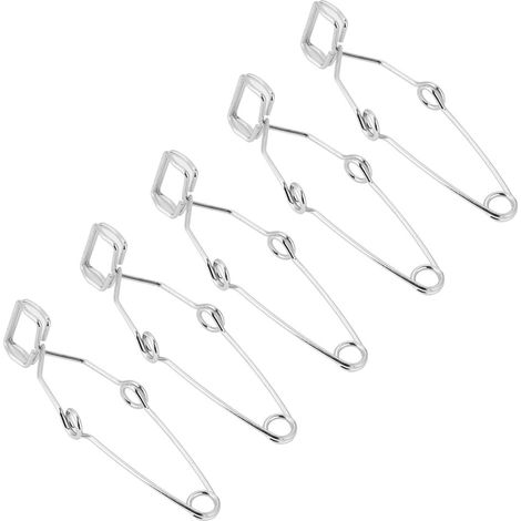 Lot de 5 pinces de serrage en acier pour tubes à essai, outil de test pour expériences de laboratoire (1/5)