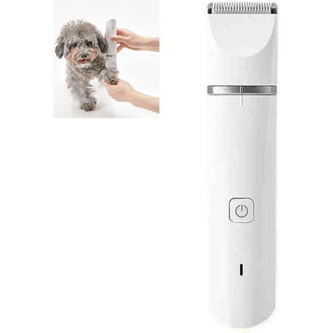 DC5V 1A Pet Electric Hair Clipper, 2 po en 1 Bas Bruit IPX7 Arafishrophens USB Charge Chien de chats Trimmer pour le corps (1/5)