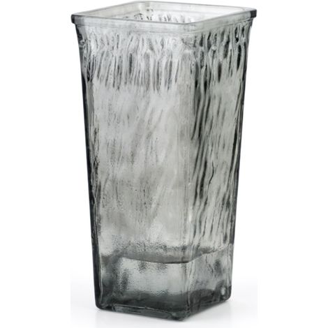Vase à fleurs gris fumé modèle 13