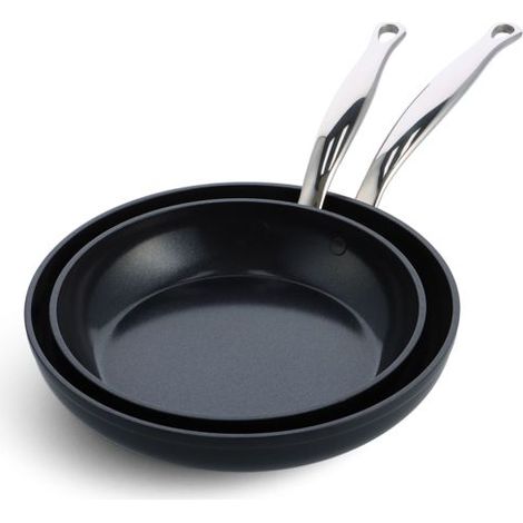 GreenPan Barcelona Pro 2Tlg Bratfpfanneset 24+28cm Schwarz