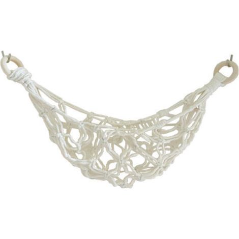 50cm Hamac de Fruits en , avec 2 Crochets à Vis 100% Coton Tissé à la Main Peu Encombrant Hamac pour Fruits et Légumes sous Armoire pour Cuisine Maison Stockage de Camping Car
