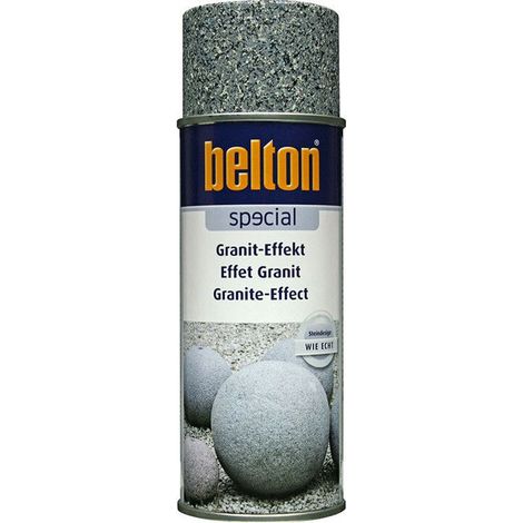Bombe de peinture effet granit gris Belton 400ml