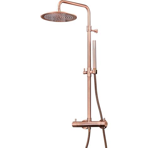 Colonna doccia meccanica modello tondo colore rame Pollini Jessy 40P10264B0RA  Rame