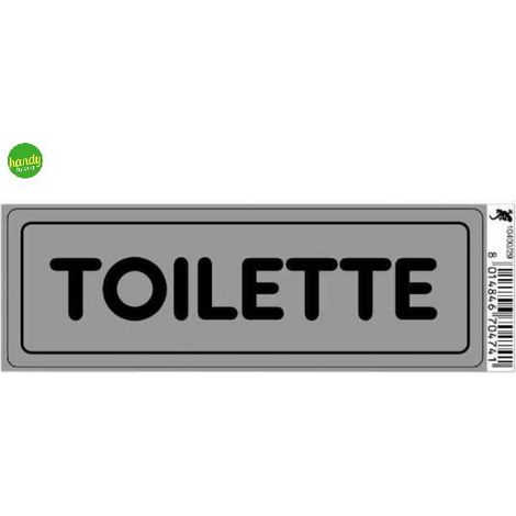 Targhetta adesiva 3M toilette 15 x 5 x 0,5 cm