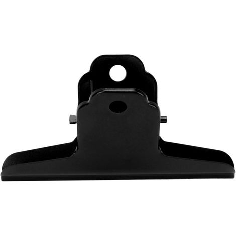 Beyamis Pince à reliure métal noir – solide durable, grande taille, dossiers bureau, maison/école (1/5)
