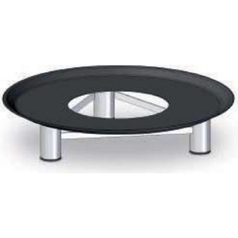Domusa – Socle chauffe-eau Hydrinox – Accessoire pour chauffe-eau électrique – Diamètre 570 mm – Hauteur 110 mm – Coloris noir