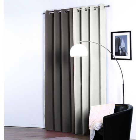 Rideau occultant effet satin