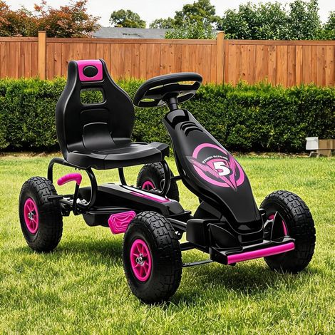 Voiture électrique pour enfant rose en PP 121 x 58 x 61 cm (1/5)