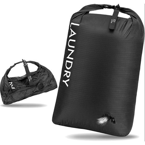 Sac à linge voyage, sac à linge imperméable nylon compression sous vide, organiseur emballage vêtements sales, sac maillots bain, vêtements humides (1/5)