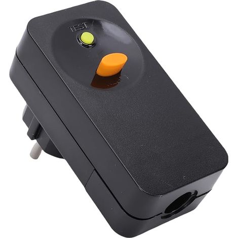 Prise RCCB, Réinitialisation Automatique, Protection contre les Surtensions, Mise Hors Tension 0,03 S, Prise GFCI, Idéale pour les Spas, Matériaux Robustes (Noir) (1/5)