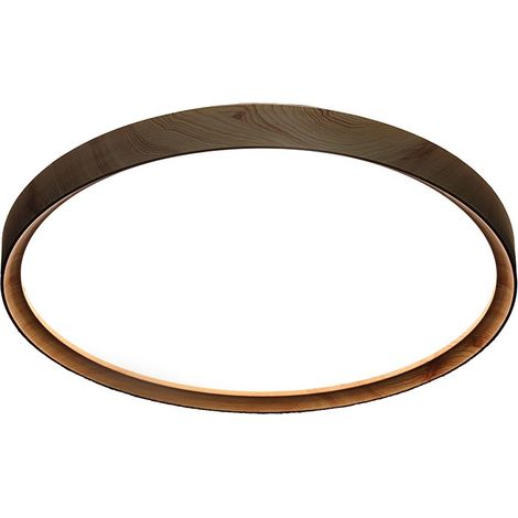 Plafón LED 32W Color Madera - Cambio de Tono de Luz con Interruptor