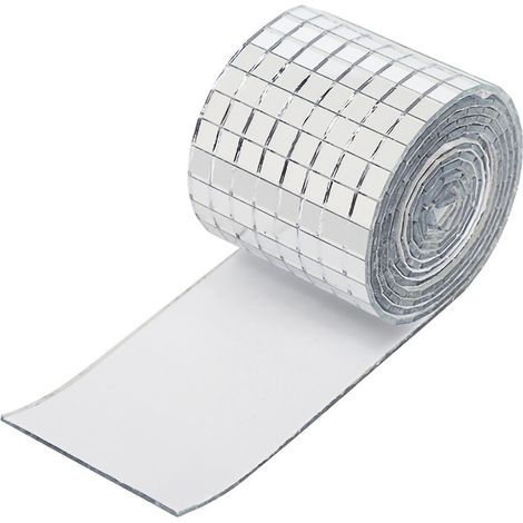 Stickers muraux, papier peint autocollant, stickers muraux en verre à faire soi-même pour la décoration de la salle de bain et de la maison, argent (1/3)