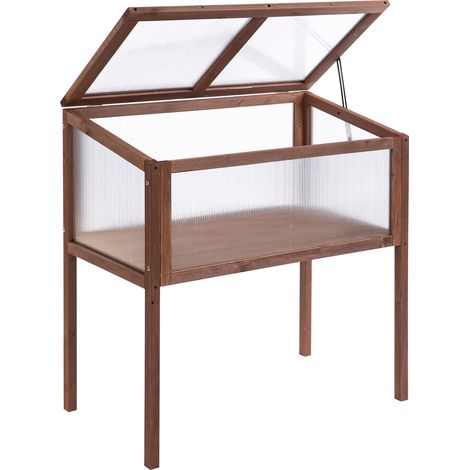 Mini serre de jardin sur pieds MIA bois de sapin (1/5)