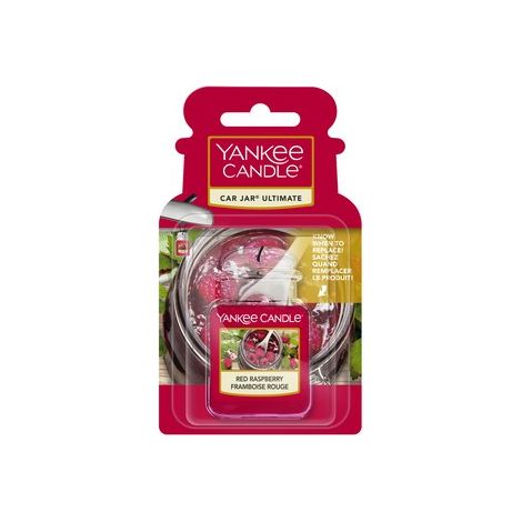 Ambientador en gel para coche Yankee Candle, aroma a frambuesa roja, 25 g