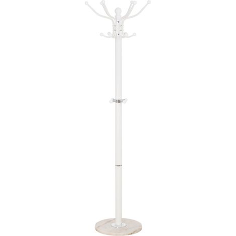 Perchero de metal con paraguero y 6 ganchos D36x173h cm