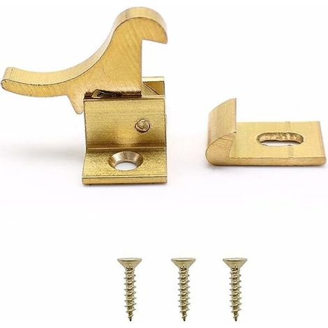 2 Pcs Forme D'oiseau Créatif Verrou de Fenêtre, Moraillon Porte Cadenas pour Chambre à Coucher ou Fenêtre, Avec Vis Jointes (1/5)
