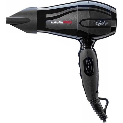 Secador de pelo de viaje BABYLISS PRO BAB5510E Bambino de 1200 W, pequeño y ligero. (1/4)