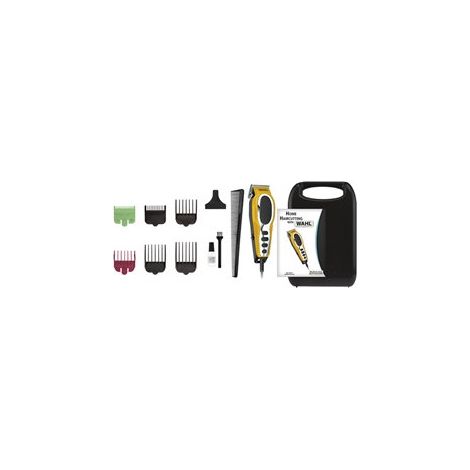 WAHL CLOSECUT PRO AMARILLO CORTADORA DE PELO CON CABLE Y ESTUCHE DE ALMACENAJE (1/5)