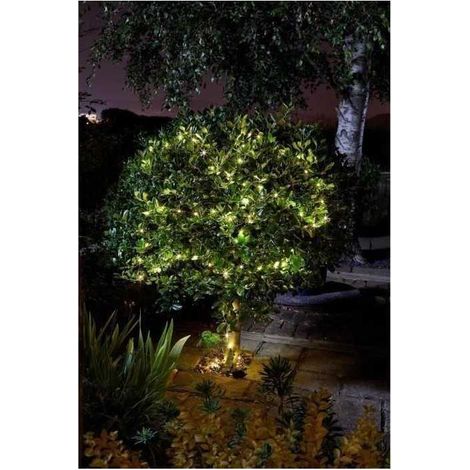 Guirlande d'extérieur solaire LUCIOLE blanc chaud 100leds SMART GARDEN