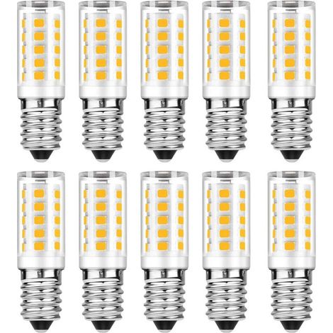10er-Pack E14 LED-Lampen – Warmweiß (3000 K) – 5 W (entspricht einer 50-W-Glühbirne) – 500 lm (nicht dimmbar)