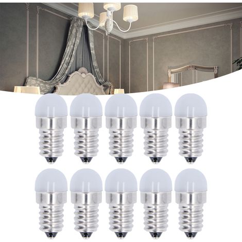 10 pièces Ampoules LED E14 1.5W Blanc Chaud 500lm pour Lustre Applique Murale Basse Tension 24V