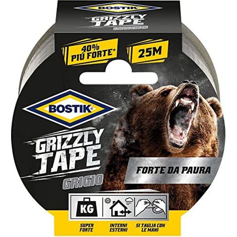 NASTRO ALTA RESISTENZA GRIZZLY BOSTIK GRIGIO MM 50 ML 25 (1/5)