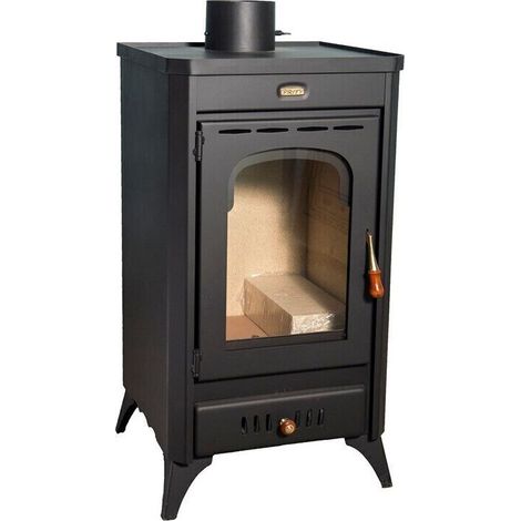Poêle à bois Prity SR – 11,4 kW, Noir Graphite, Classe A, Design Compact (1/3)
