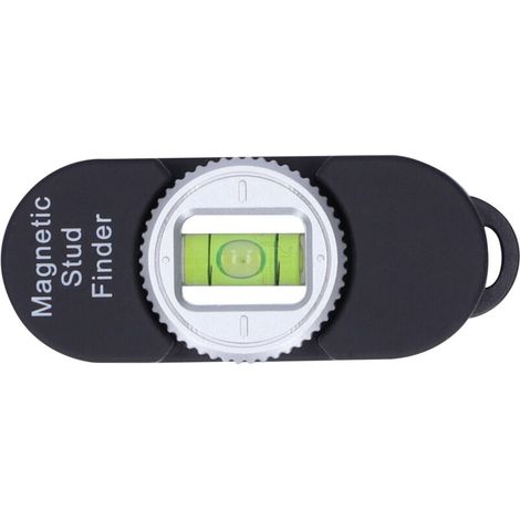 Détecteur de Métaux Magnétique Portable avec Niveau à Bulle pour Vis et Clous en Acier, Noir (1/5)