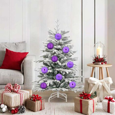 Weihnachtsbaumkugel Set XL 15 pcs Lila Kunststoff