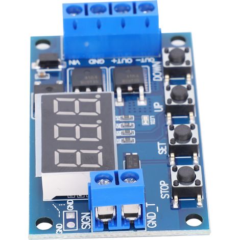 Délai cycle temporisateur interrupteur module circuit double tube MOS contrôle 5-36V DC carte PCB (1/5)