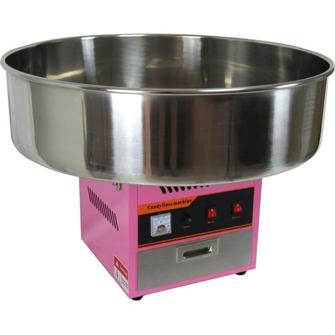 Machine à barbe à papa professionnelle – Cuve en acier inoxydable Ø 72 cm – Puissance 1080 W – Système anti-vibration – Gt Catering