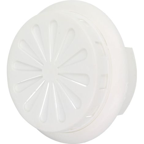 Rosace d'aération blanc dimension extérieure diamètre 155 mm